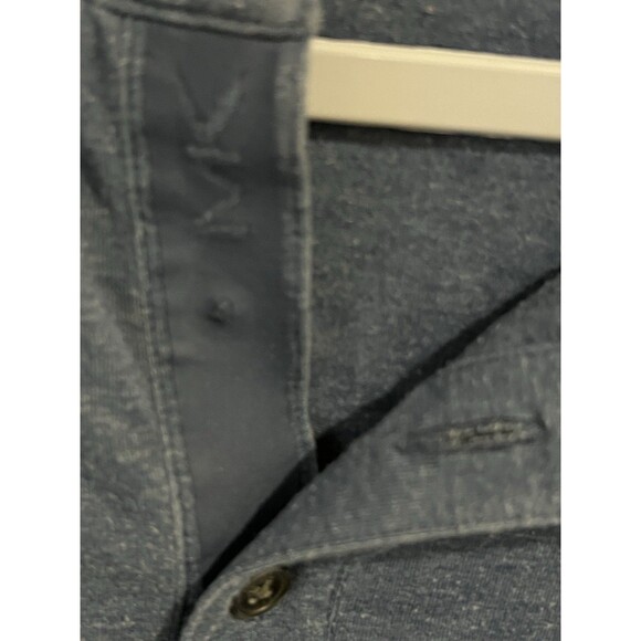 Michael Kors Polo Shirt Mens Medium Blue Embroidered Logo Collared Short Sleeve - Picture 6 of 9